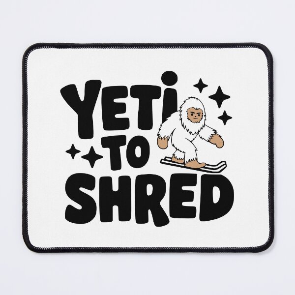 Item preview, Yeti To Shred! Cute Yeti Skiing Pun designed and sold by PMCreative.