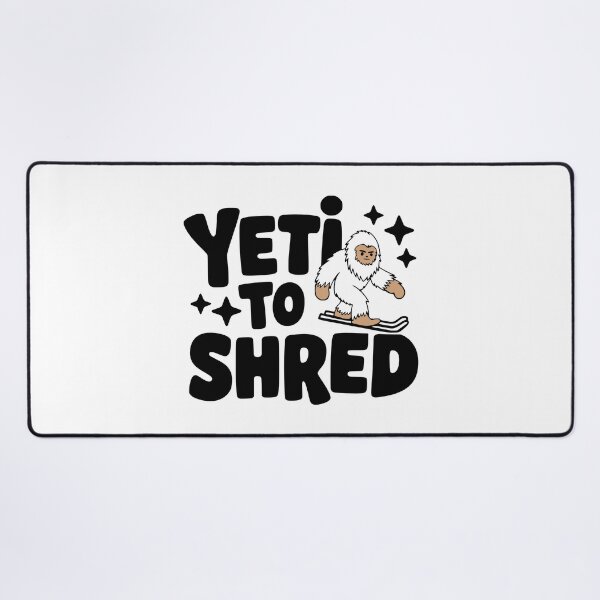 Item preview, Yeti To Shred! Cute Yeti Skiing Pun designed and sold by PMCreative.