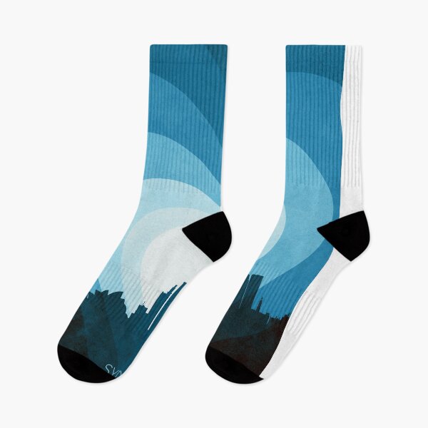 Item preview, Sydney Australia Skyline Hearts Blue designed and sold by ArtPrints.