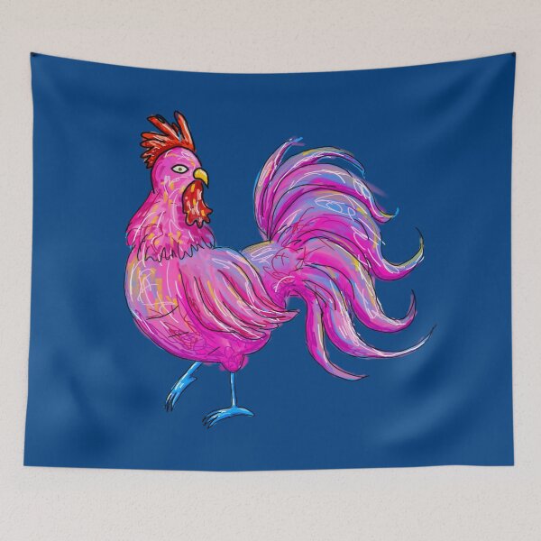 Item preview, Vibrant Abstract Rooster - Chinese Zodiac Art by Kenny Lucky designed and sold by KennyLucky.