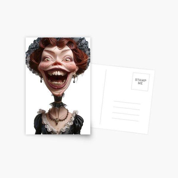 Item preview, Grinning Victorian Lady on an Endless Neck (Style 225-1) designed and sold by gimpysticks.