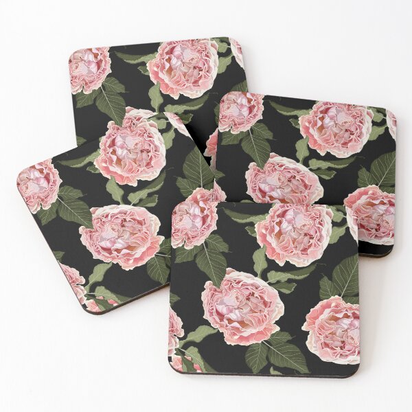 Item preview, Garden pink Rose, green leaves. designed and sold by MatyKotiv.