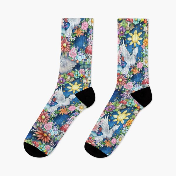 Item preview, Peace in Floral Day and Night designed and sold by janeferwong.
