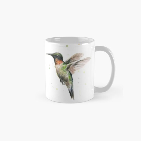 Hummingbird Watercolor Classic Mug