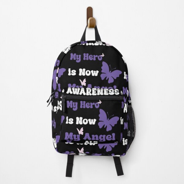 Item preview, Als Awareness My Hero Is Now My Angel purple Ribbon Remembrance Gift For Family Warrior Memory designed and sold by Papinour.