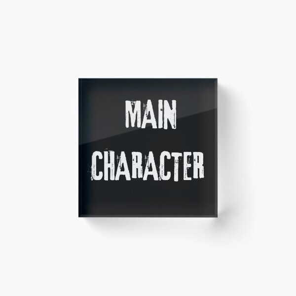 Item preview, Main Character Text design. White Text Version. designed and sold by Shoot-The-Moon.