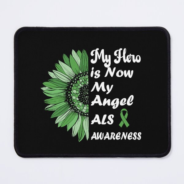 Item preview, Als Awareness My Hero Is Now My Angel green Ribbon Remembrance Gift For Family Warrior Memory designed and sold by Papinour.
