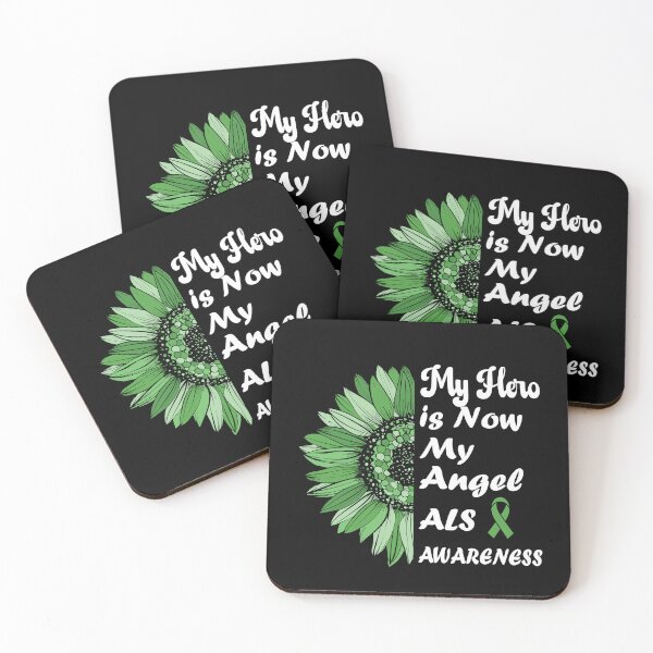 Item preview, Als Awareness My Hero Is Now My Angel green Ribbon Remembrance Gift For Family Warrior Memory designed and sold by Papinour.