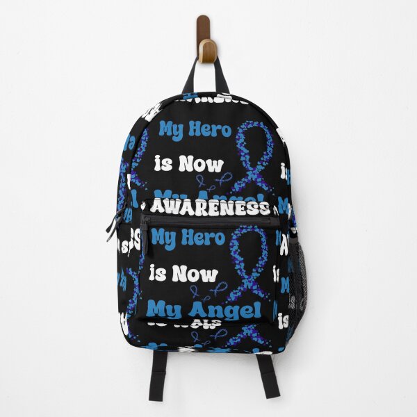 Item preview, Als Awareness My Hero Is Now My Angel blue Ribbon Remembrance Gift For Family Warrior Memory designed and sold by Papinour.