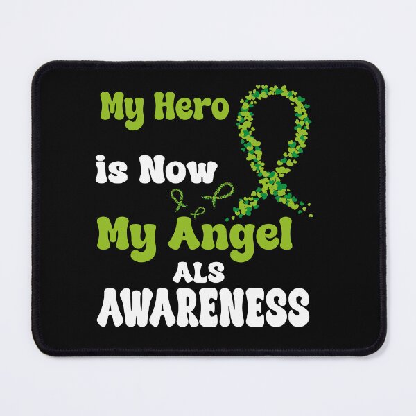 Item preview, Als Awareness My Hero Is Now My Angel green Ribbon Remembrance Gift For Family Warrior Memory designed and sold by Papinour.
