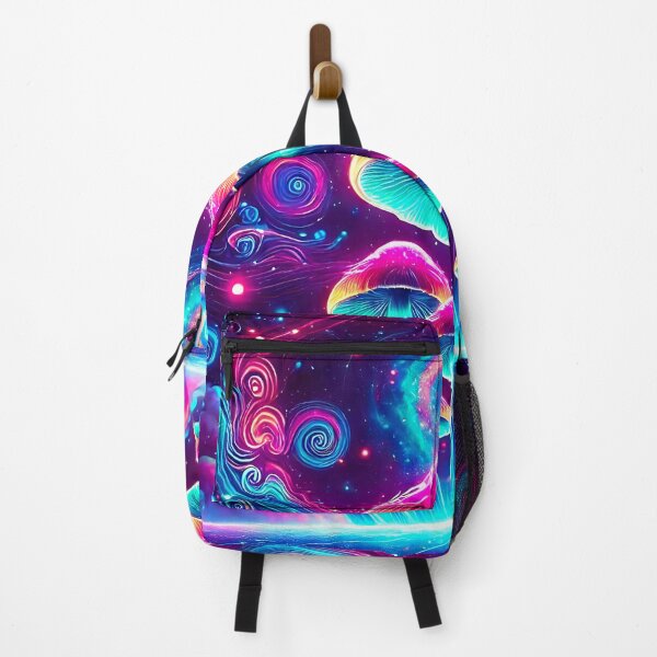 Item preview, Neon Psychedelic Mushrooms Trippy designed and sold by Taans-Creation.