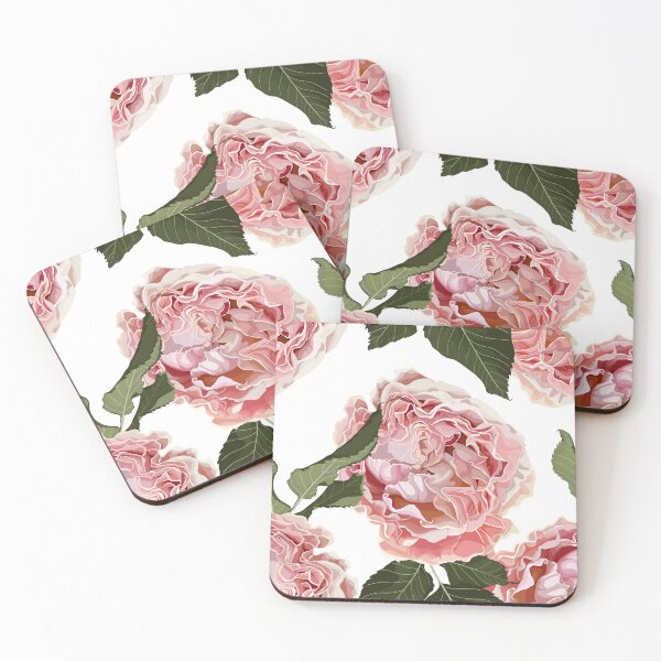 Item preview, Garden pink Rose, green leaves. designed and sold by MatyKotiv.