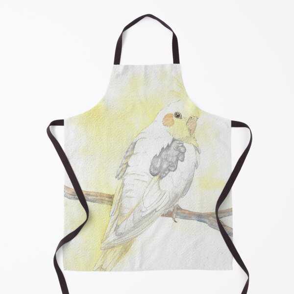 Item preview, cockatiel watercolor portrait painting designed and sold by L'Atelier Oranjade.