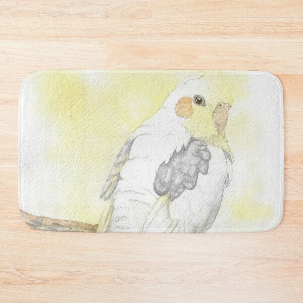 Item preview, cockatiel watercolor portrait painting designed and sold by L'Atelier Oranjade.