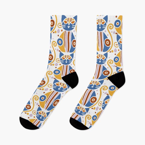 Artikelvorschau, Geometrische abstrakte Katze - Modernes Pop-Art-Design entworfen und verkauft von Artticadesigns.