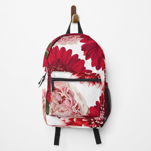 Item preview, Floral pattern with pink red roses and gerbera flowers. designed and sold by MatyKotiv.