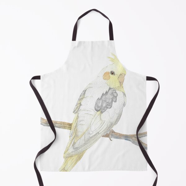 Item preview, cockatiel watercolor portrait painting v2 designed and sold by L'Atelier Oranjade.