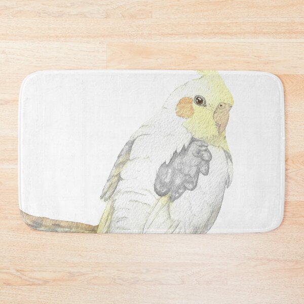 Item preview, cockatiel watercolor portrait painting v2 designed and sold by L'Atelier Oranjade.
