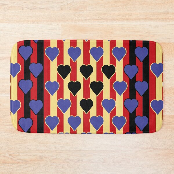 Item preview, Blue Valentine Heart-red yellow black blue pattern 13 designed and sold by StudioViArt.