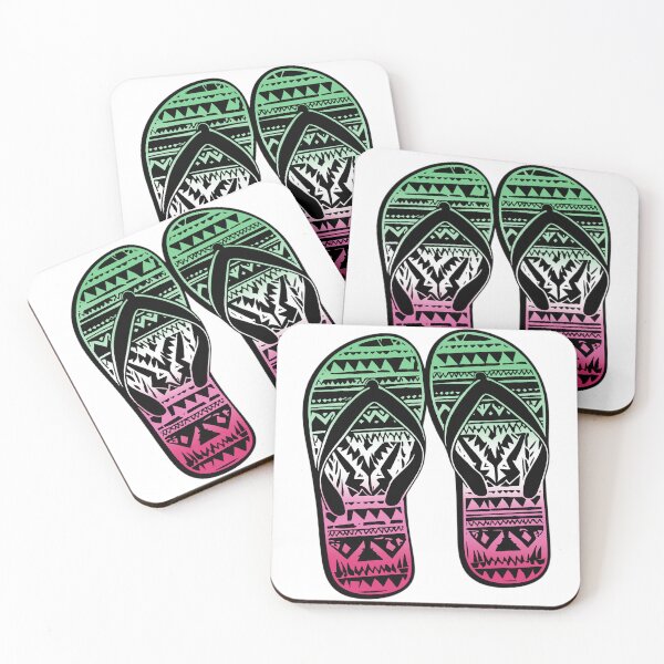 Item preview, Abrosexual Pride Flag Tribal Flip-Flops Design – Vibrant Pride Art designed and sold by Travelslightly.