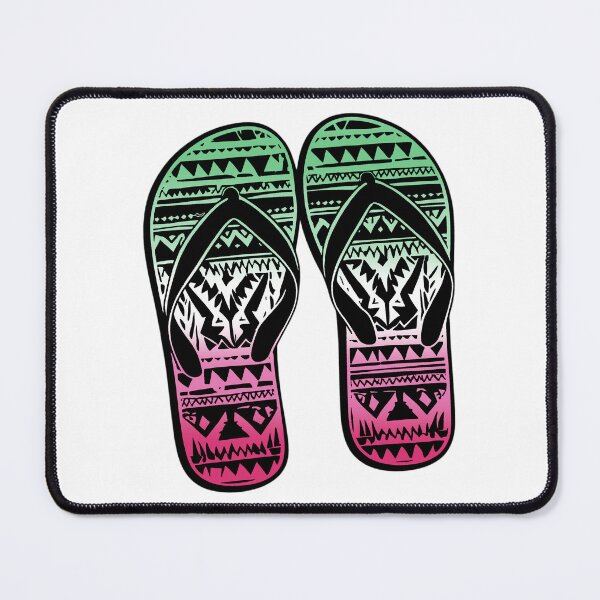Item preview, Abrosexual Pride Flag Tribal Flip-Flops Design – Vibrant Pride Art designed and sold by Travelslightly.