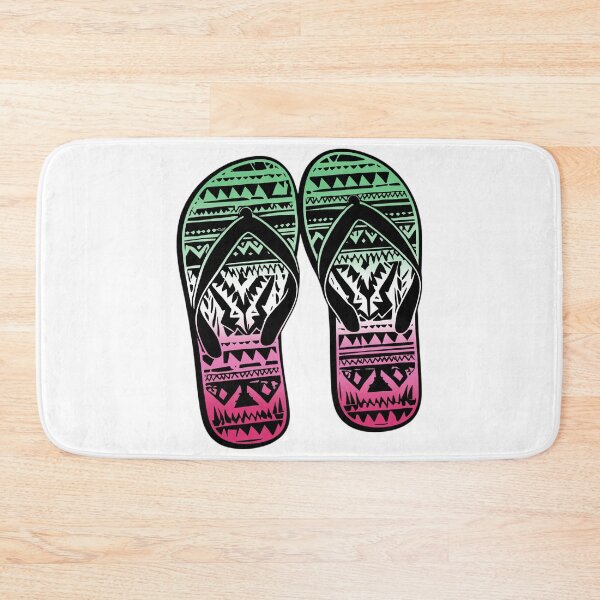 Item preview, Abrosexual Pride Flag Tribal Flip-Flops Design – Vibrant Pride Art designed and sold by Travelslightly.