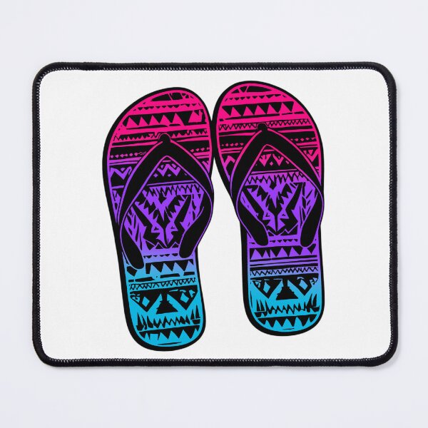 Item preview, Androgynous Pride Flag Tribal Flip-Flops Design – Vibrant Pride Art designed and sold by Travelslightly.