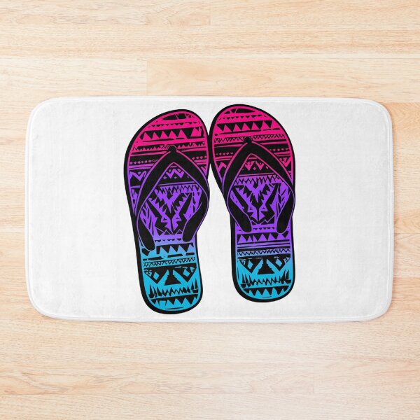 Item preview, Androgynous Pride Flag Tribal Flip-Flops Design – Vibrant Pride Art designed and sold by Travelslightly.