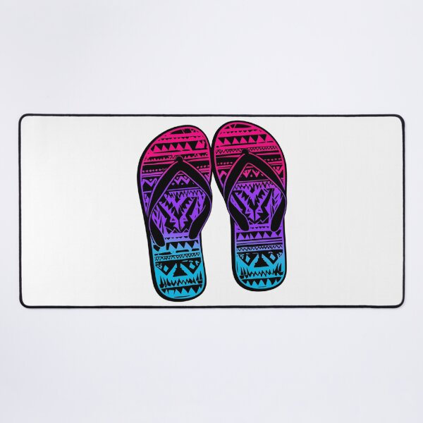 Item preview, Androgynous Pride Flag Tribal Flip-Flops Design – Vibrant Pride Art designed and sold by Travelslightly.