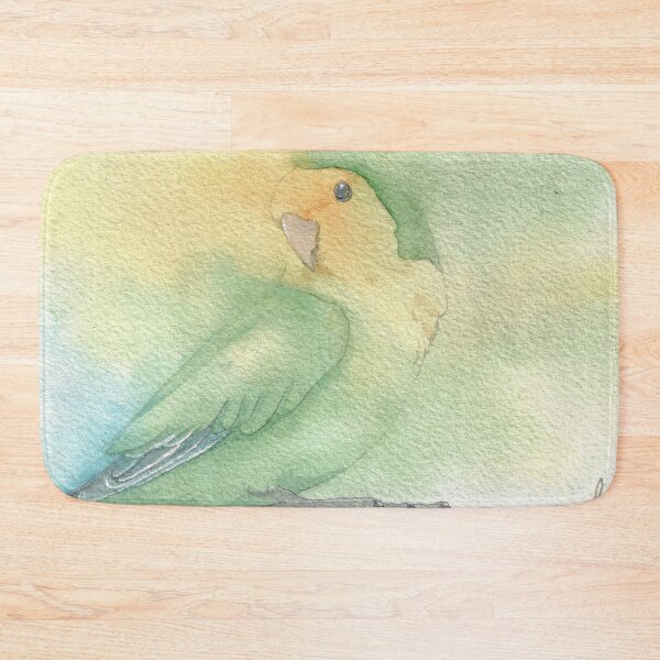 Item preview, Lovebird watercolor portrait designed and sold by L'Atelier Oranjade.
