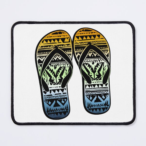 Item preview, Aroace Agender Pride Flag Tribal Flip-Flops Design – Vibrant Pride Art designed and sold by Travelslightly.