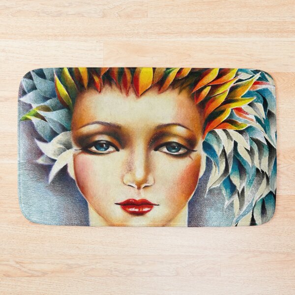 Item preview, 'Windswept". Hand drawn coloured pencil mental health art. designed and sold by Shoot-The-Moon.