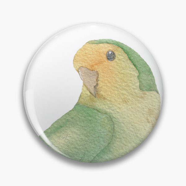 Item preview, Lovebird watercolor pet portrait designed and sold by L'Atelier Oranjade.