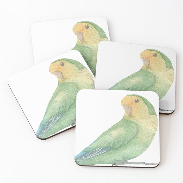 Item preview, Lovebird watercolor pet portrait designed and sold by L'Atelier Oranjade.