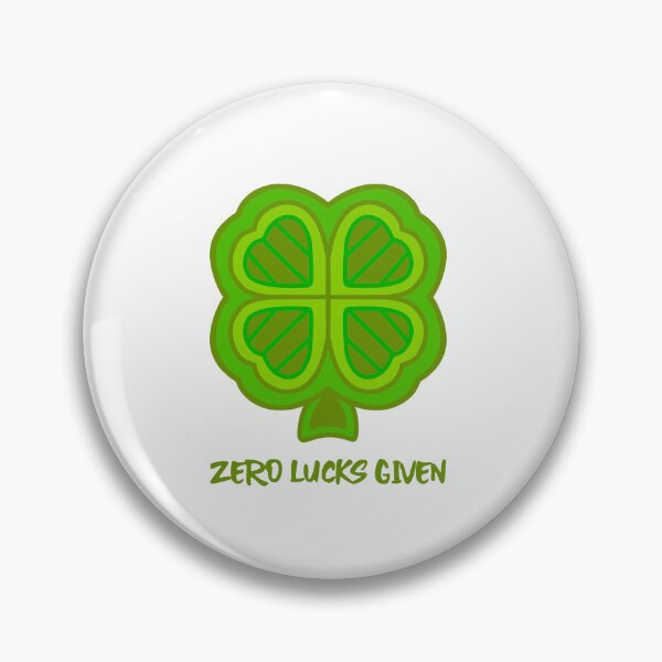 Item preview, Funny Zero Lucks Given Four Leaf Clover designed and sold by Sartoris Art.
