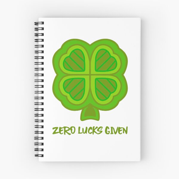 Item preview, Funny Zero Lucks Given Four Leaf Clover designed and sold by Sartoris Art.