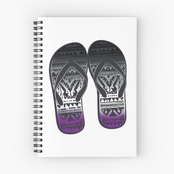 Item preview, AsexualPride Flag Tribal Flip-Flops Design – Vibrant Pride Art designed and sold by Travelslightly.