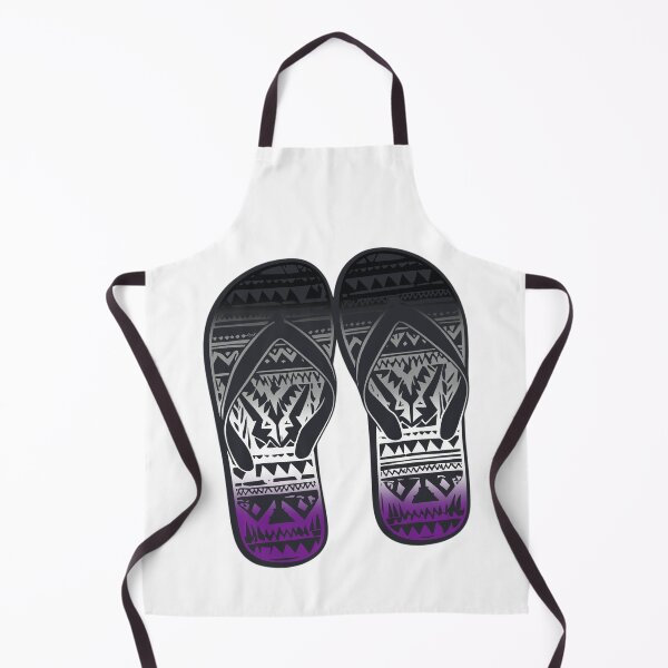 Item preview, AsexualPride Flag Tribal Flip-Flops Design – Vibrant Pride Art designed and sold by Travelslightly.