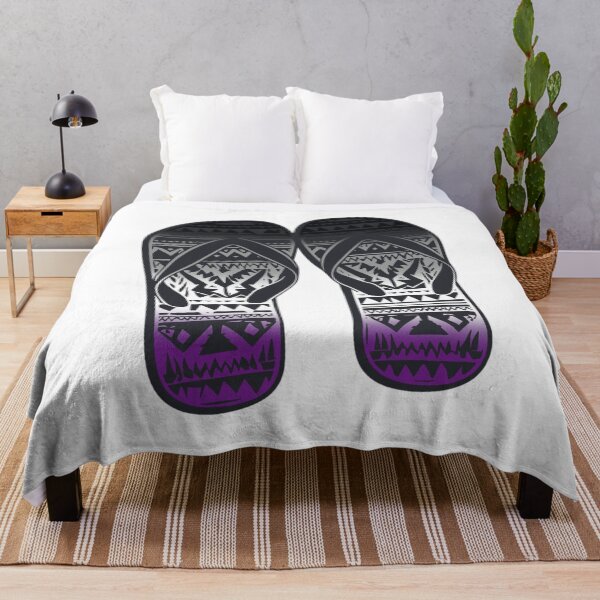 Item preview, AsexualPride Flag Tribal Flip-Flops Design – Vibrant Pride Art designed and sold by Travelslightly.