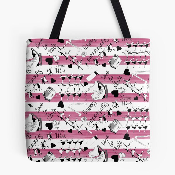 Item preview, Synchronized Skating Black and White, Striped Design- Merlot designed and sold by Purposely Designed.