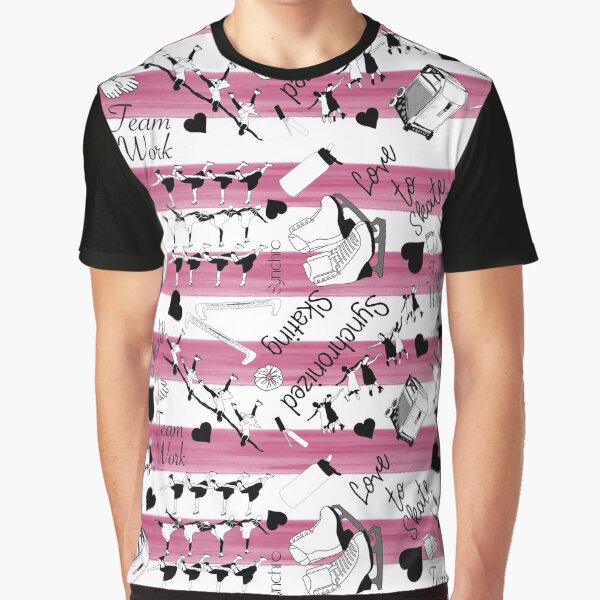 Item preview, Synchronized Skating Black and White, Striped Design- Merlot designed and sold by PD-Skating.
