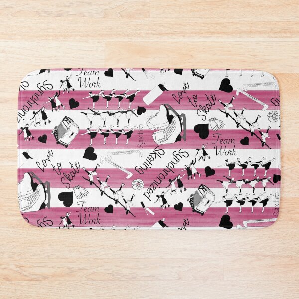Item preview, Synchronized Skating Black and White, Striped Design- Merlot designed and sold by PD-Skating.