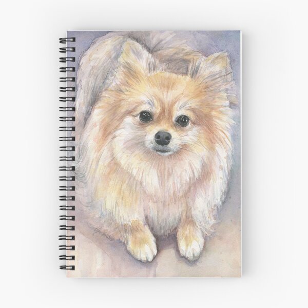 Item preview, Pomeranian Watercolor Portrait designed and sold by Olga Shvartsur.