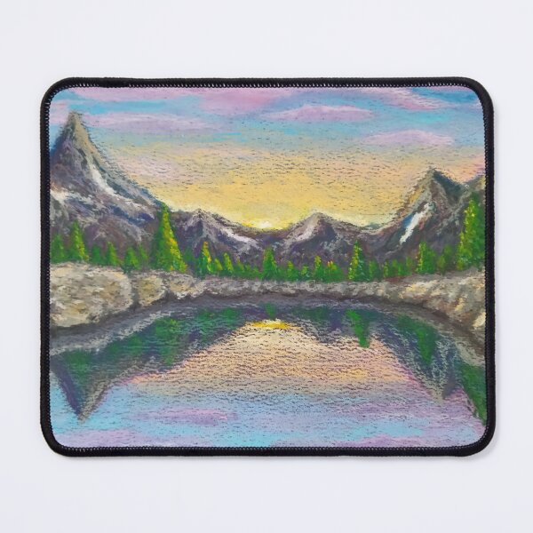 Item preview, Mountainscape - Lake in the mountains - Pastel Painting designed and sold by Sky-99.