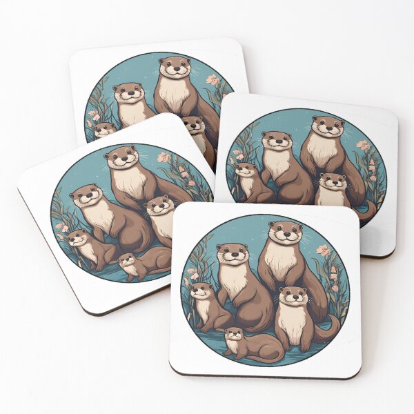 Item preview, Otter Family designed and sold by Tenpaces.