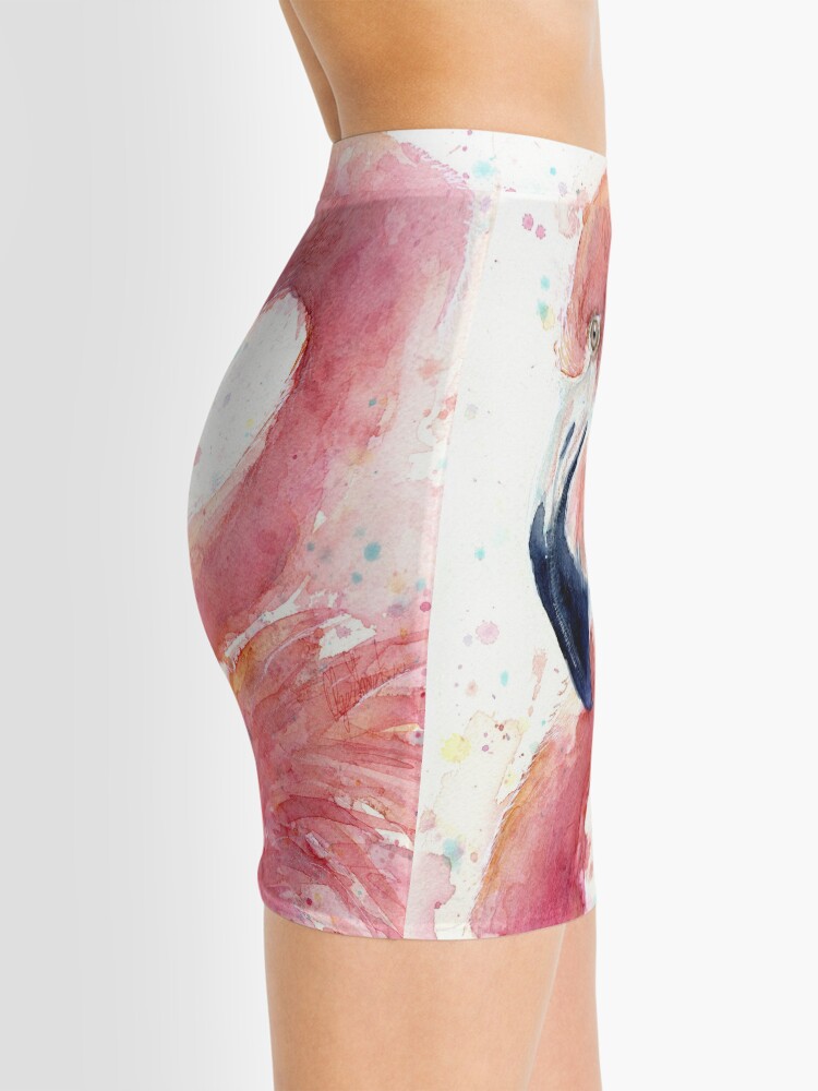 Alternate view of Flamingo Watercolor Mini Skirt