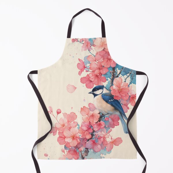 Item preview, Black-Capped Chickadee and Harmony of Cherry Blossoms designed and sold by AshiraCreations.