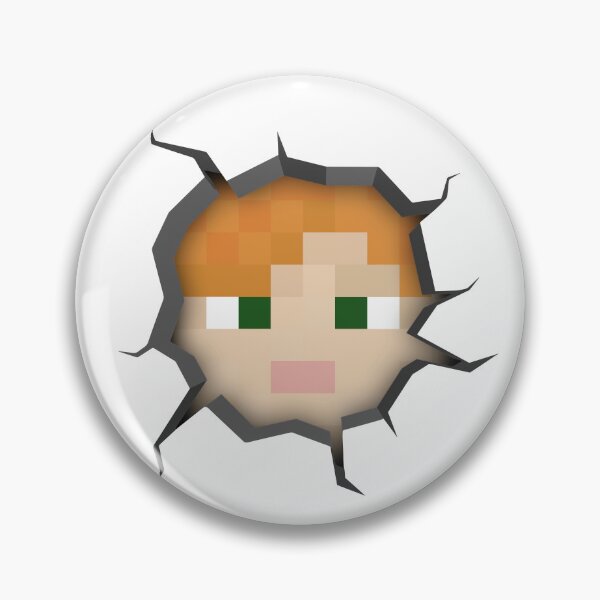 Item preview, Alex Minecraft Head Pixel Art Cracked Wall designed and sold by Kubala Designs.