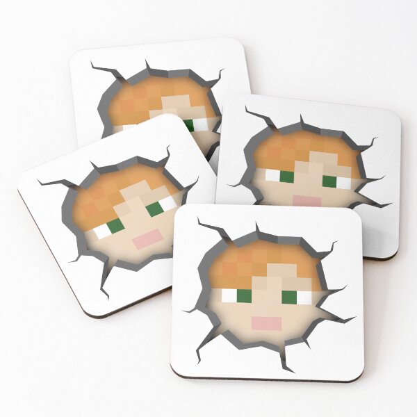Item preview, Alex Minecraft Head Pixel Art Cracked Wall designed and sold by Kubala Designs.