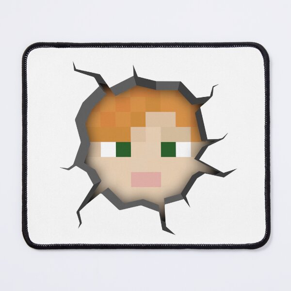 Item preview, Alex Minecraft Head Pixel Art Cracked Wall designed and sold by Kubala Designs.